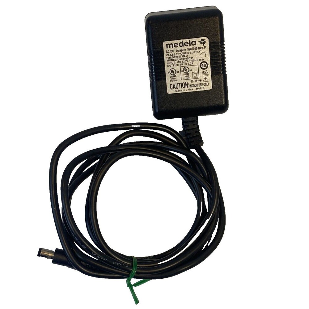 Medela AC Adapter Power Supply Pump in Style Advanced Model # U090100D31 9V 1.0A
